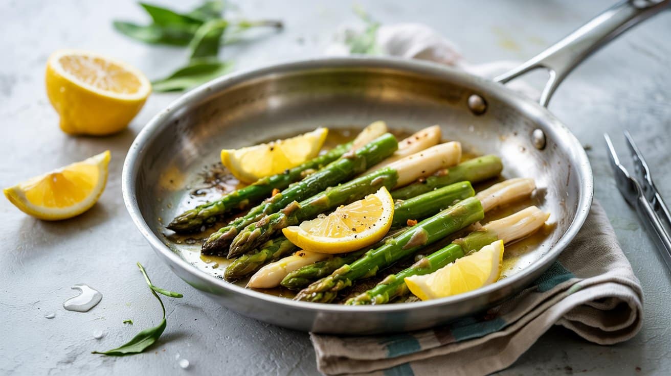 Fast lemon asparagus a bright rustic c