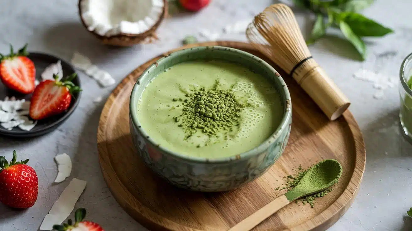 Matcha green tea smoothie bowl a brigh s