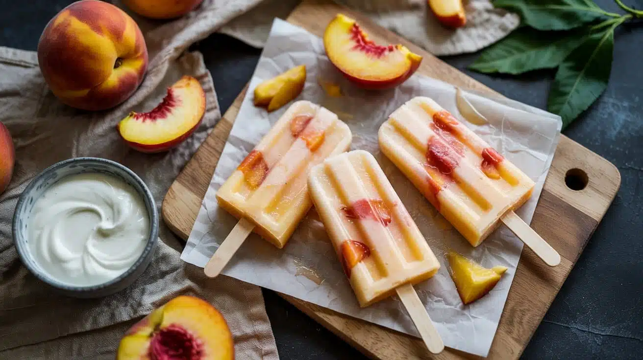 Peaches and cream popsicles a soft sum