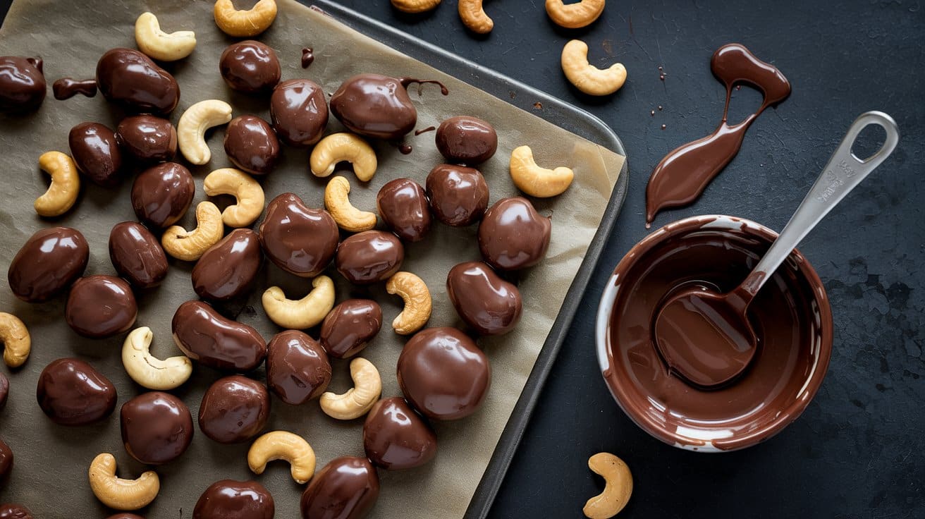 Chocolate covered cashews
