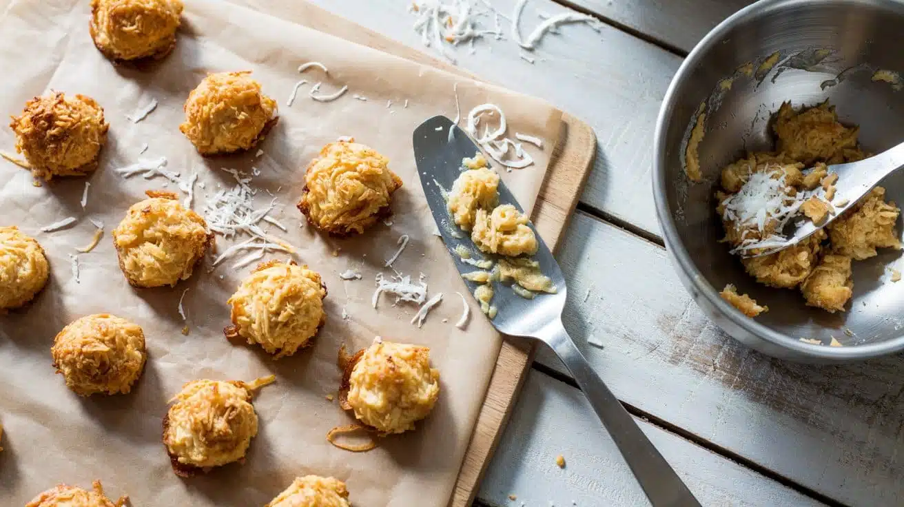 Coconut macaroons a bright overhead vi