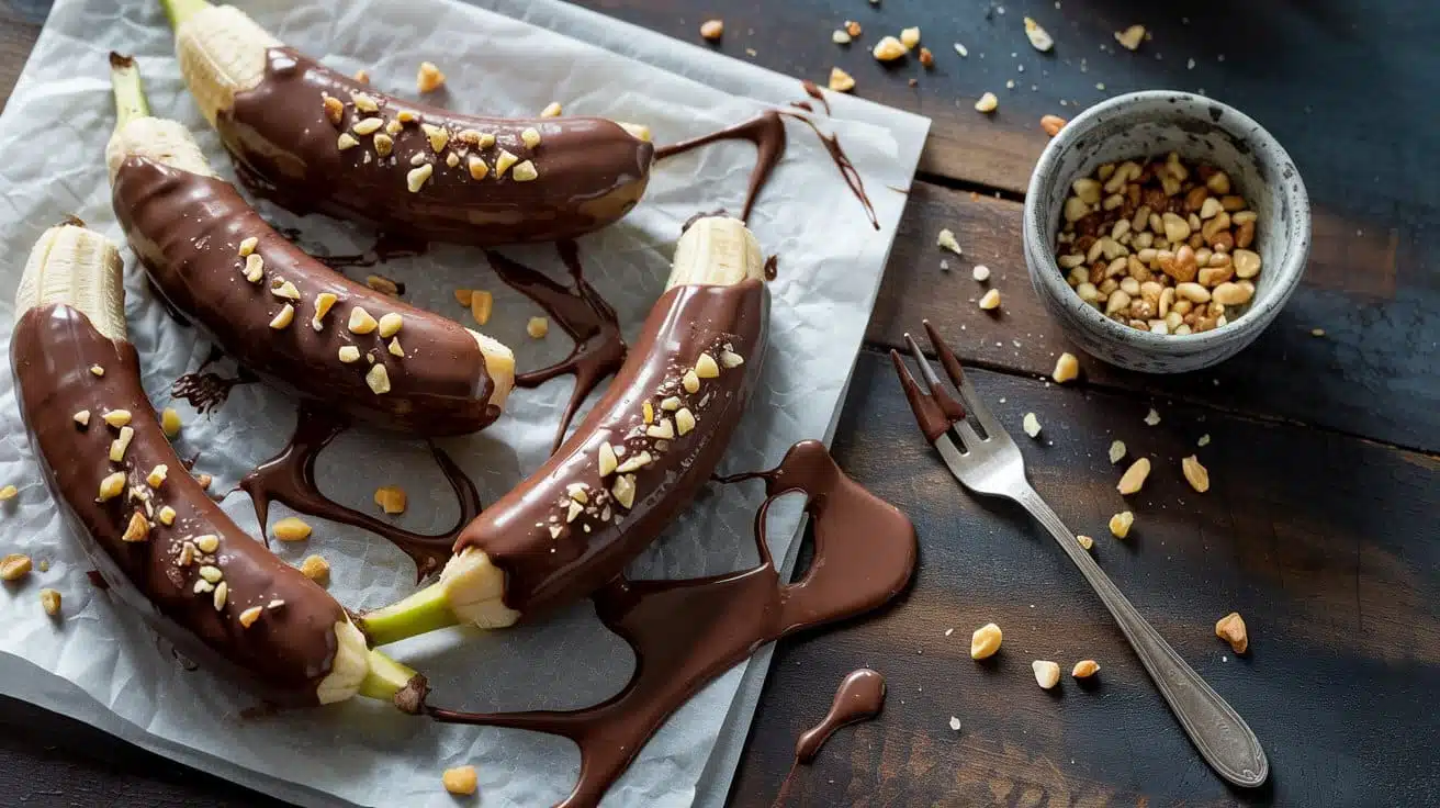 Frozen chocolate covered bananas a rus hx q