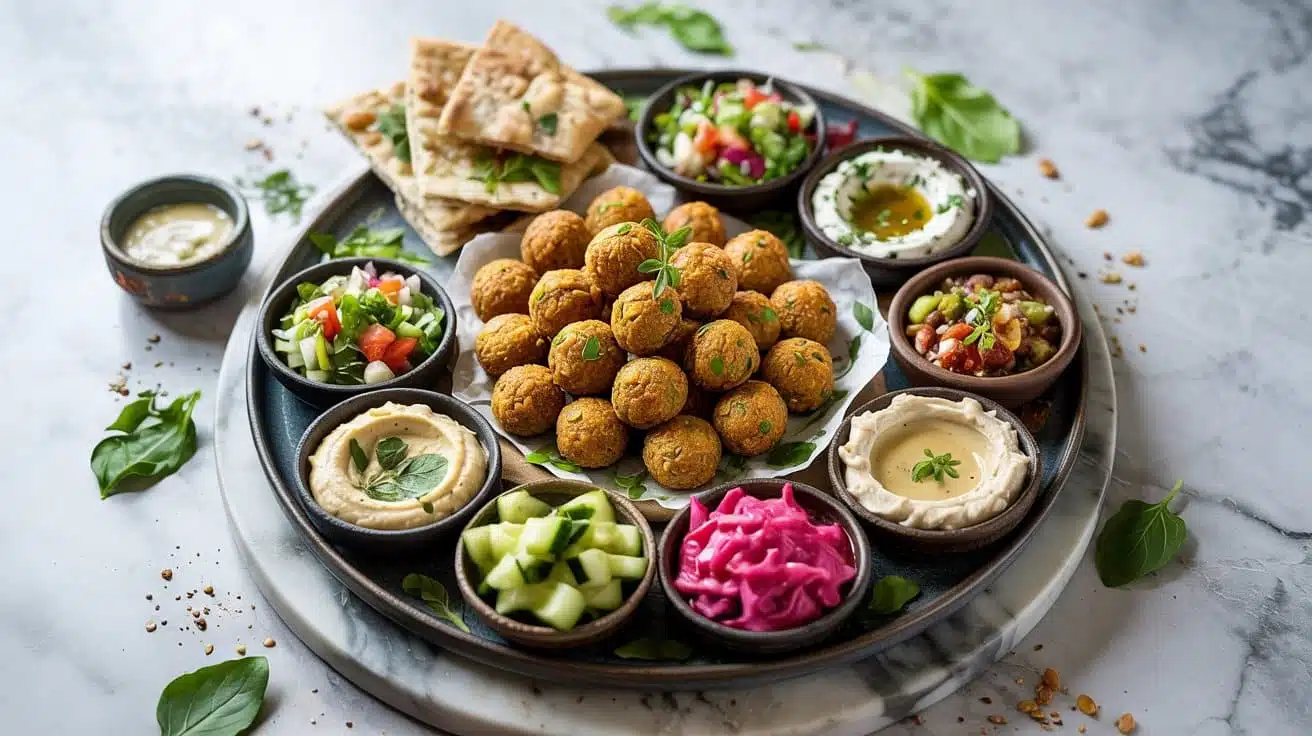 Falafel platter place a