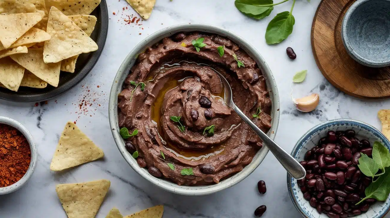 1 smoky black bean dip a top down food p y mozkaol87a xqfguqyfq eyfrrzpfzutw