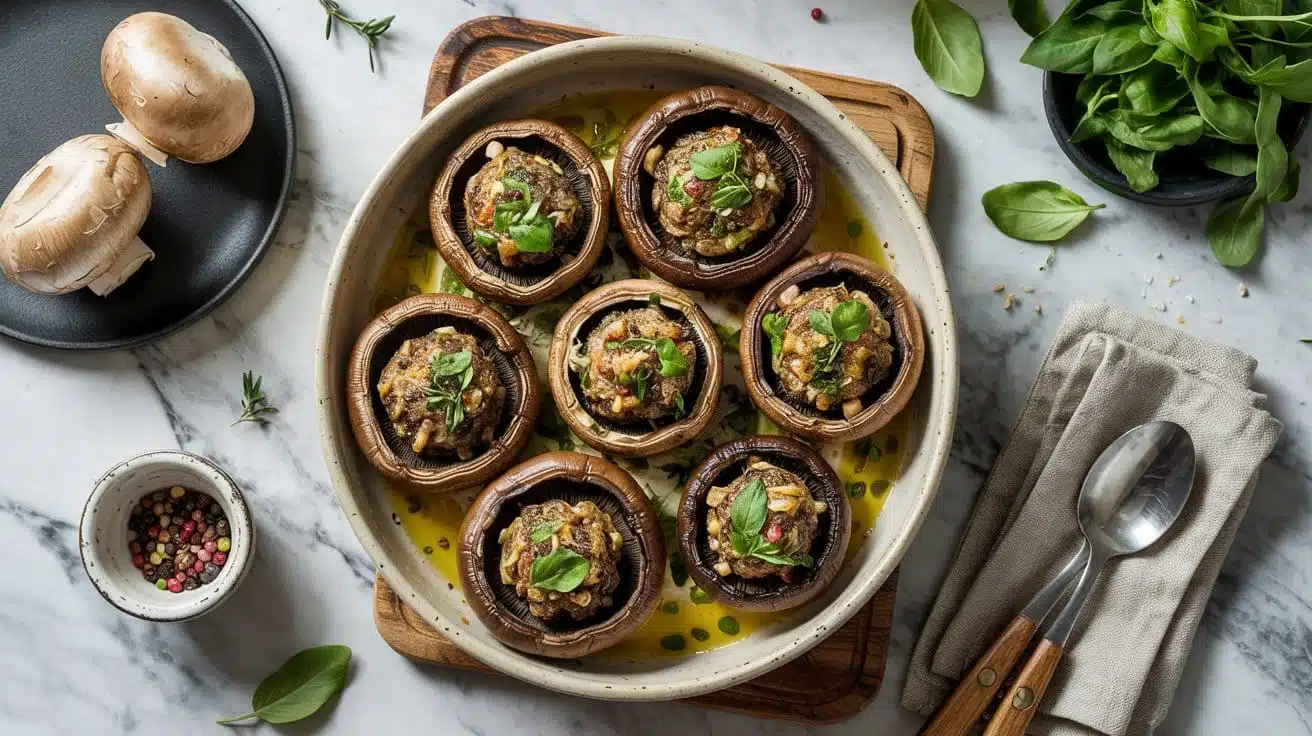 Stuffed mushrooms loaded wi yq