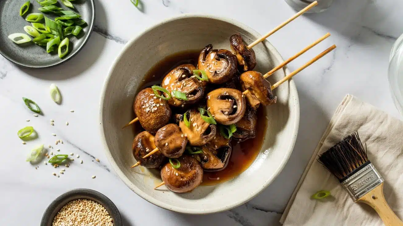 Honey soy grilled skewers ra