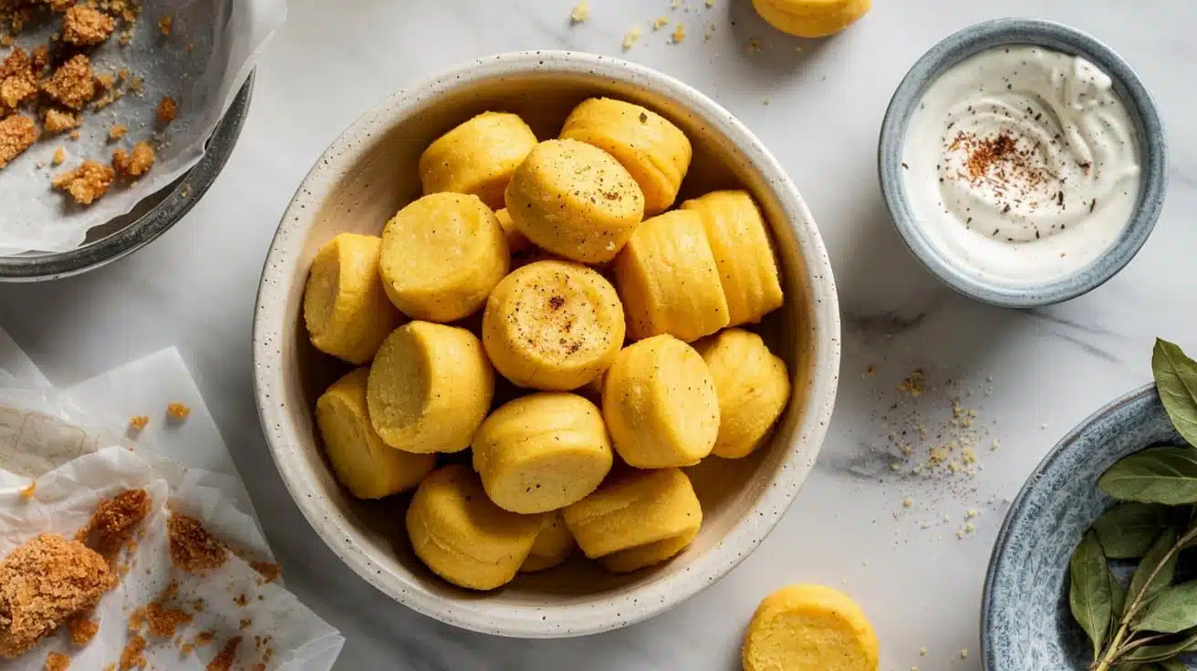 Golden polenta bites