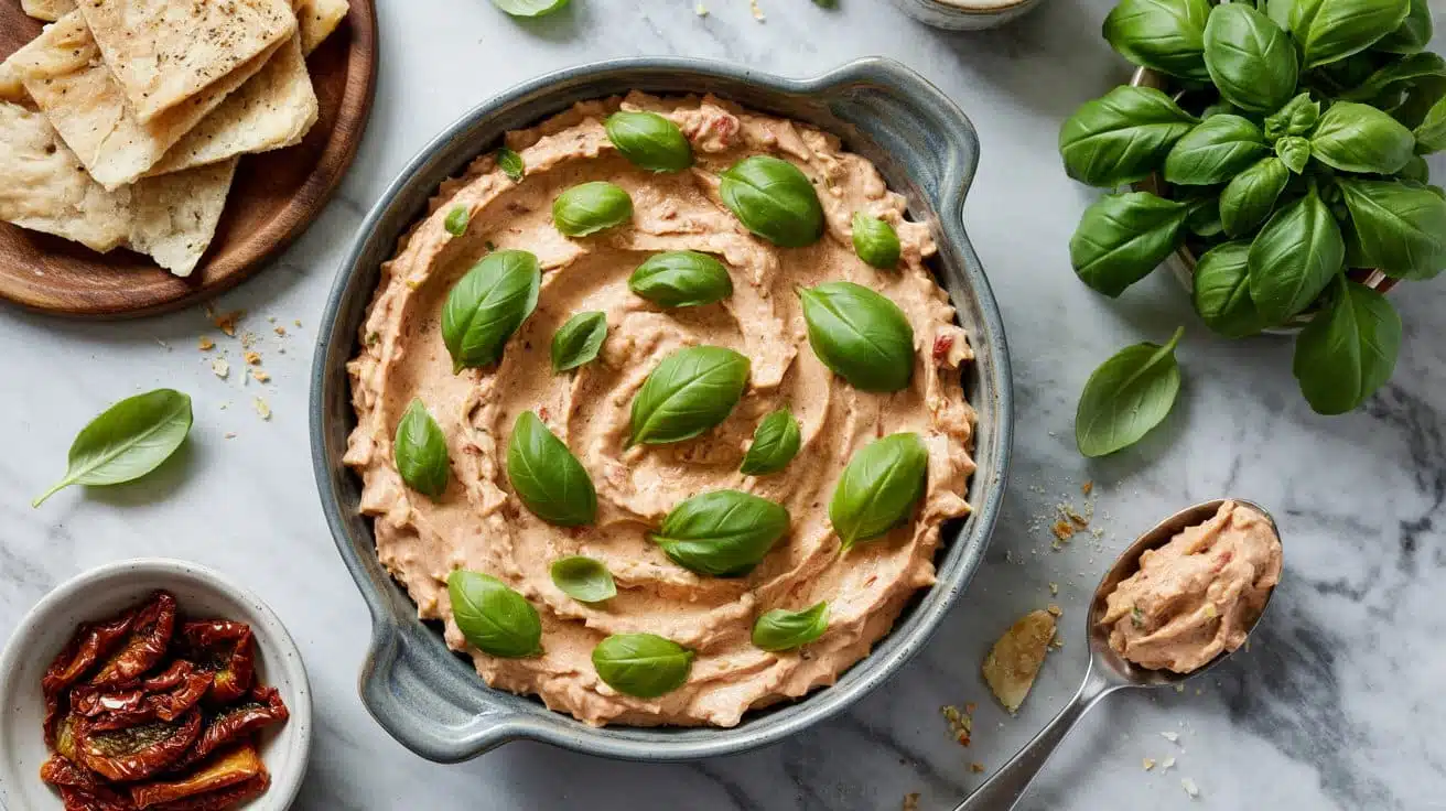 Sun dried tomato and basil tofu dip a xhu 4fh