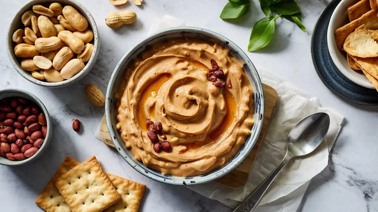Spicy peanut butter bean dip