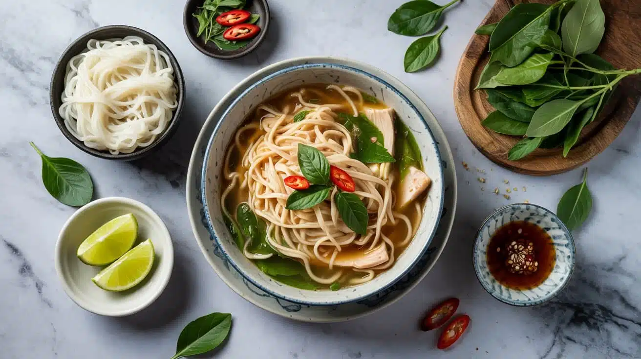 Jackfruit pho as a plant based tradit