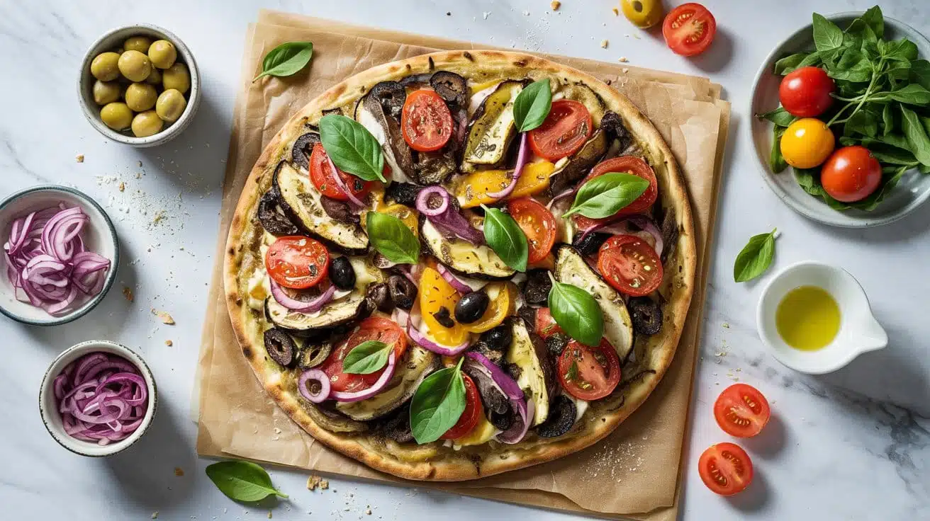 Veggie flatbread with c 84xf ov0rfsw zuaafm8nw zyt