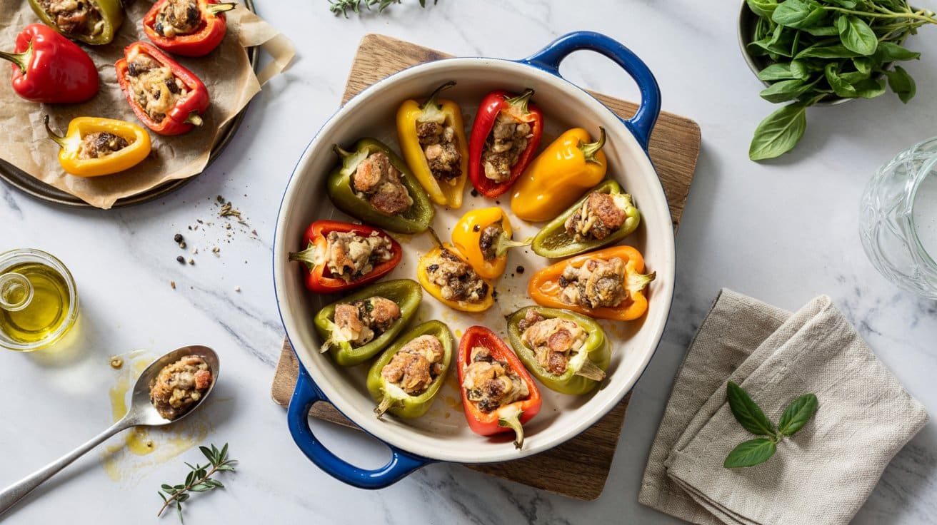 Stuffed mini peppers