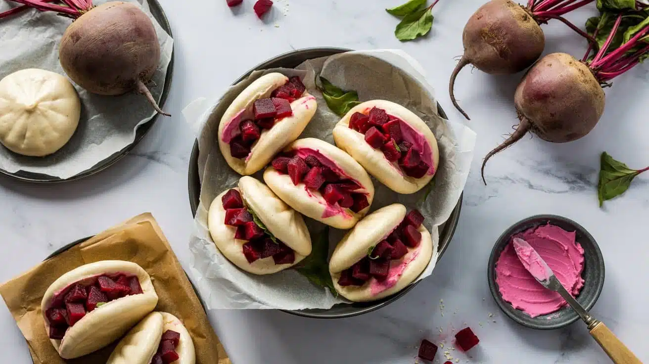 Roasted beet and vegan cream cheese b iicq0we