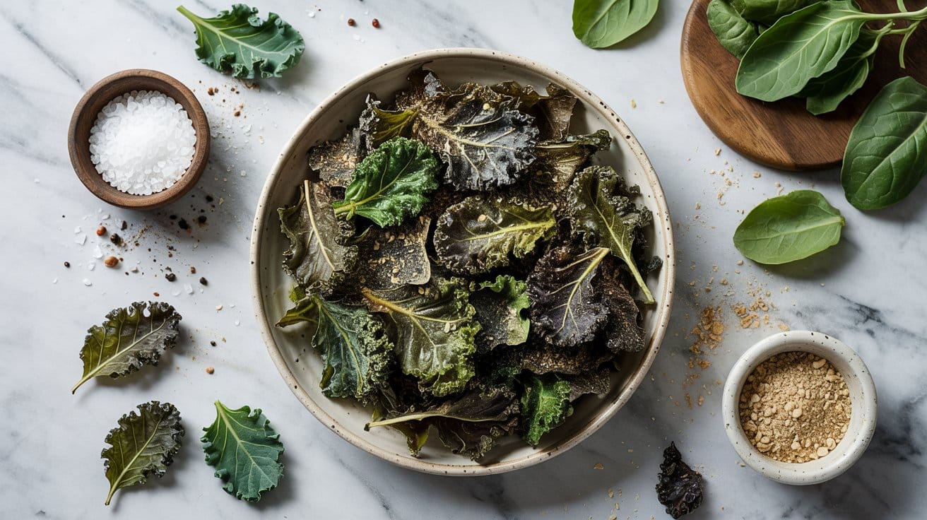 Savory kale chips