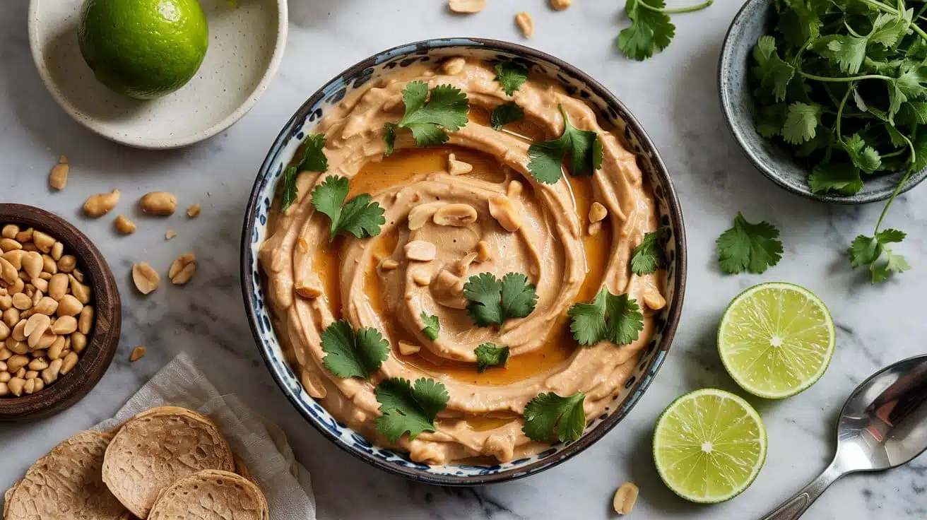 Thai peanut tofu dip