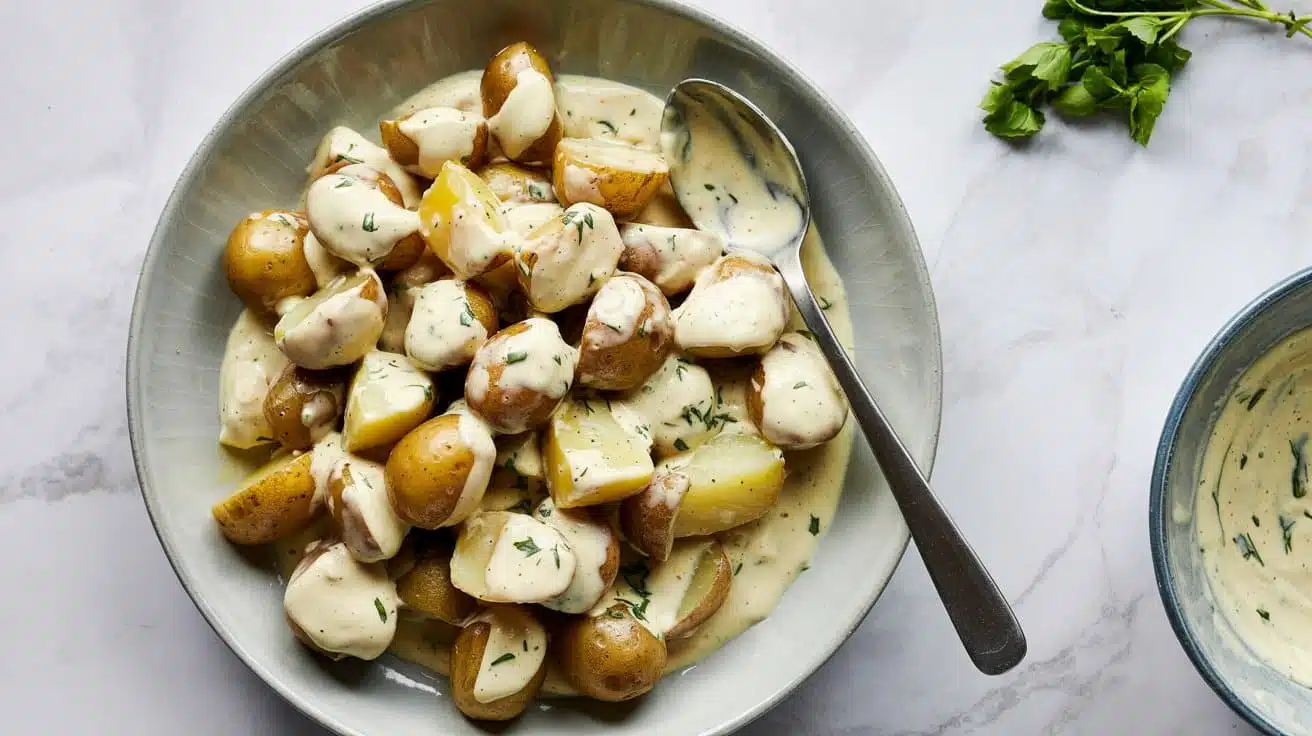 Vegan patatas alioli