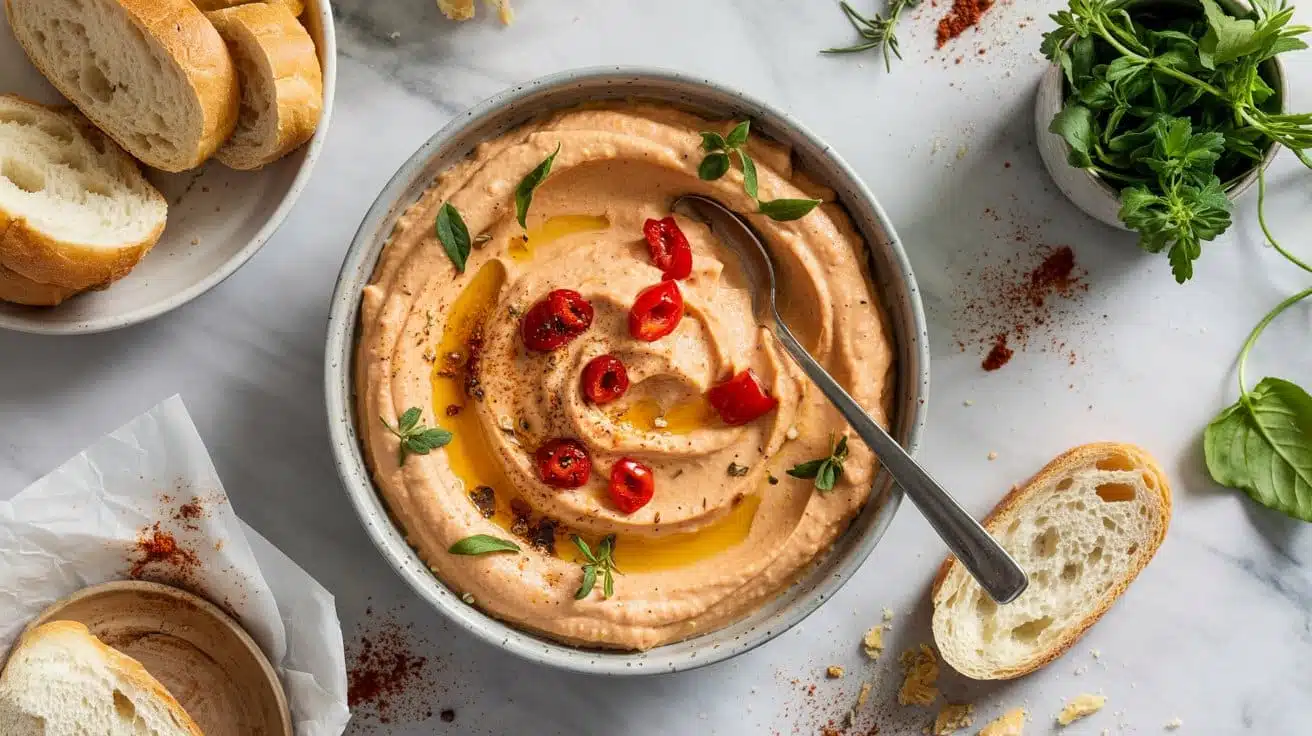 Roasted red pepper hummus