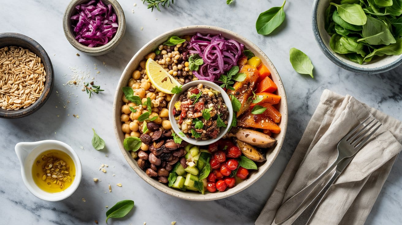 Tapenade bowl with grai 84wo