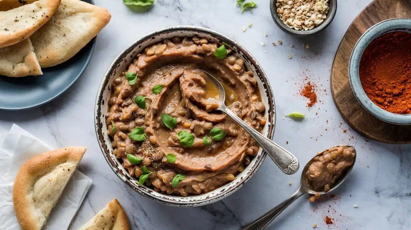 Cajun spiced lentil dip