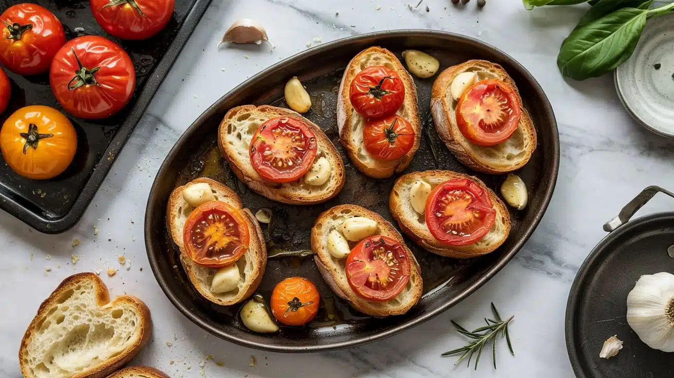 Roasted tomato and garlic a
