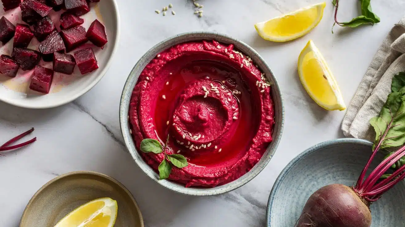 Beetroot hummus