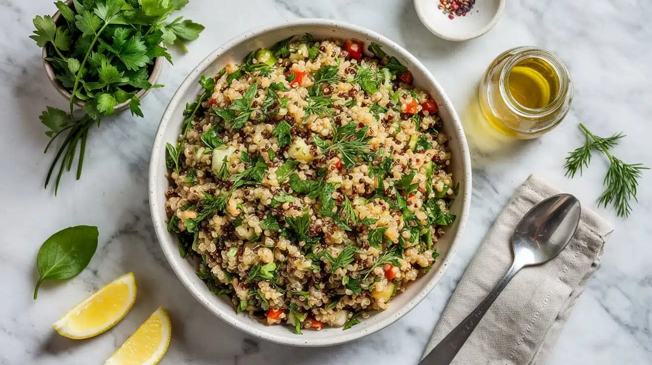 Herbed quinoa salad