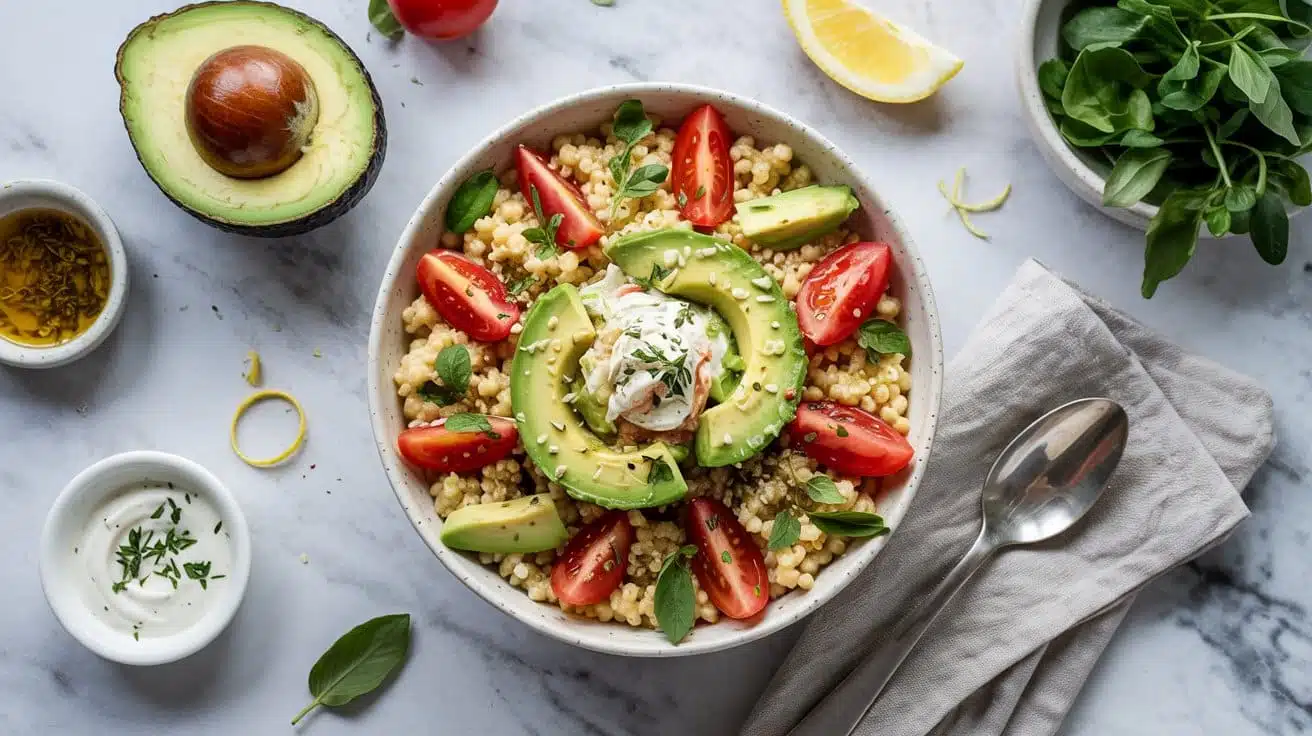 Couscous and avocado bowl perfect for uy sg