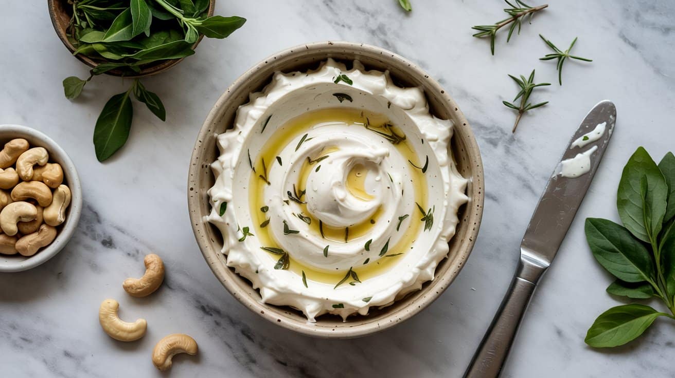 6 herbed cashew vegan feta a top down fo nrlk2zsbs k gr1lbzqzoa 3 wevcjdtngco exotnd2g