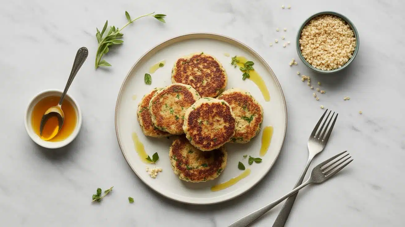 6 quinoa cakes a top down food photograp cyd2 viprm cnus6cklreq
