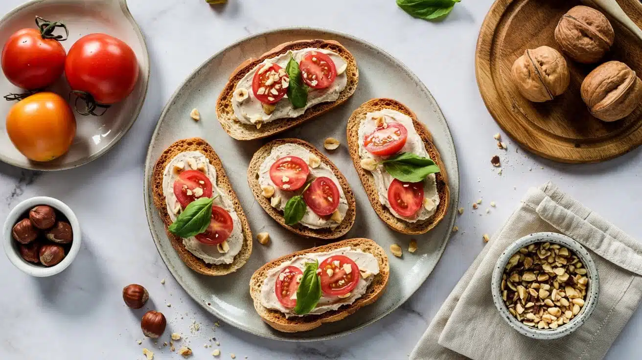 Nutty hazelnut vegan a top