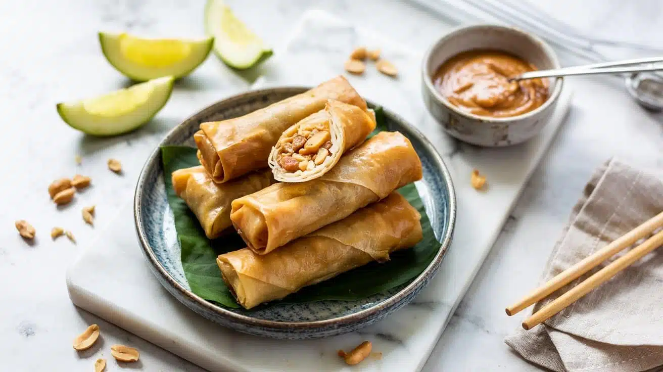 Crispy peanut butter spring rolls a to lufoxra