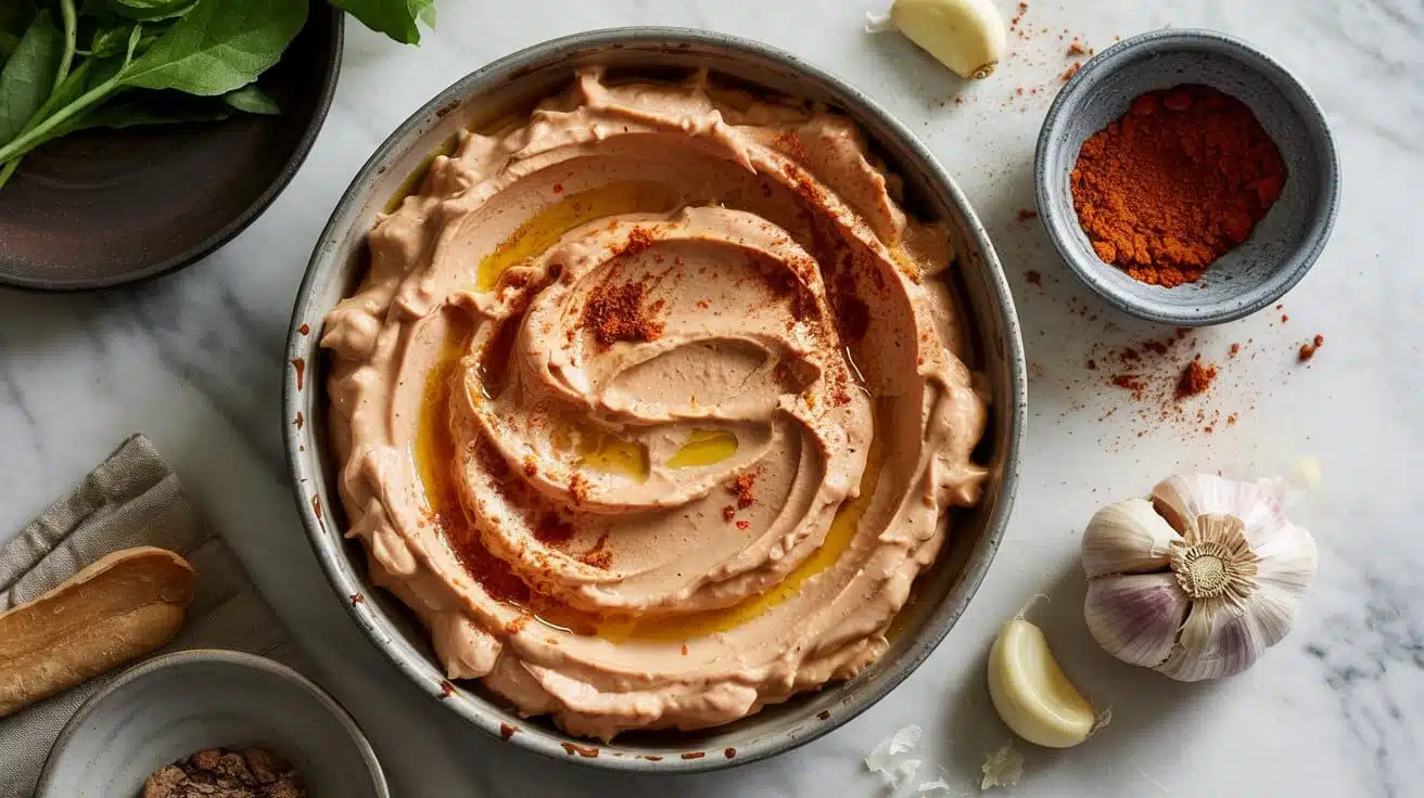 Smoky paprika tofu dip